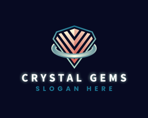 Diamond Jewelry Gem logo design