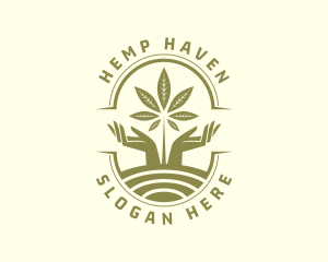 Marijuana Hill Farm  logo design