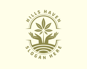 Marijuana Hill Farm  logo design