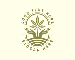 Weed - Marijuana Hill Farm logo design