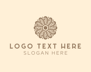 Furniture - Flower Organic Pattern logo design