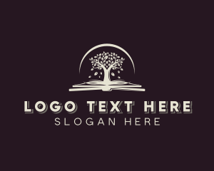 Learning - Educational Book Tree logo design