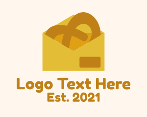 Package - Yellow Pretzel Envelope logo design