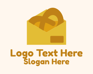 Yellow Pretzel Envelope Logo