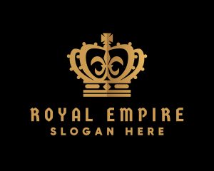 Empire - Golden Queen Crown logo design