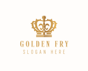 Golden Royal Crown logo design