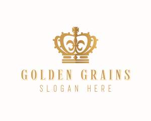 Golden Royal Crown logo design