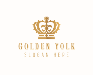 Golden Royal Crown logo design