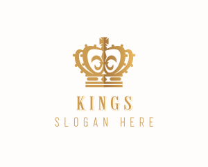 Golden Royal Crown logo design