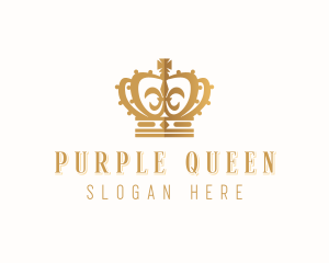 Golden Royal Crown logo design