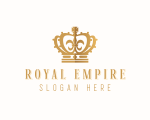 Golden Royal Crown logo design