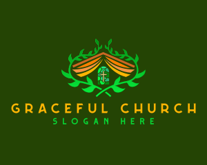 Church - Spiritual Book Church logo design