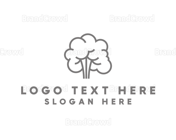 Tree Garden Leaves Logo