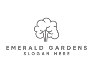 Tree Garden Leaves logo design