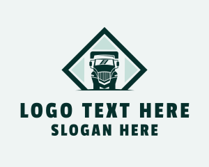 Trailer Truck - Freight Trucking Company logo design