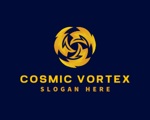 Vortex - Lightning Vortex Electricity logo design