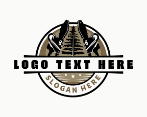 Forestry - Chainsaw Forestry Logging logo design