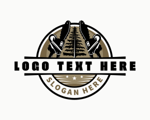 Woodwork - Chainsaw Forestry Logging logo design