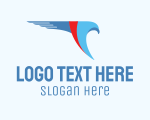 Winged - Falcon Logistics Service logo design
