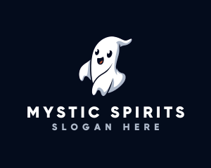 Paranormal - Spooky Ghost Halloween logo design