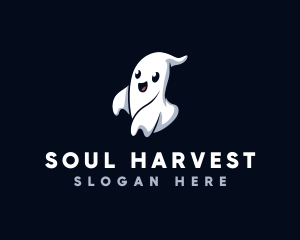 Spooky Ghost Halloween logo design