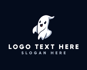 Casper - Spooky Ghost Halloween logo design