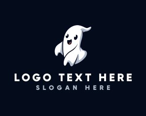 Spooky Ghost Halloween Logo