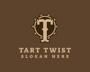 Cowboy Badge Letter T logo design