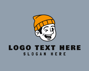 Retro Beanie Guy Logo