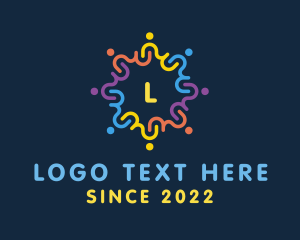 Society - Community People Foundation logo design