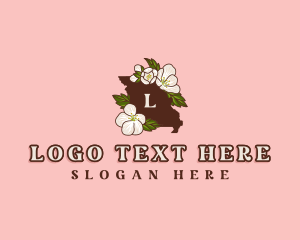 Map - Hawthorn Blossom Missouri logo design