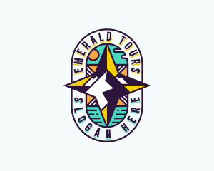 Compass Navigation Expedition logo design