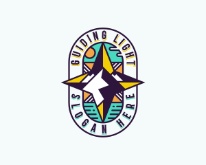 Compass Navigation Expedition logo design