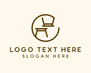 Minimalist Table Furniture logo design