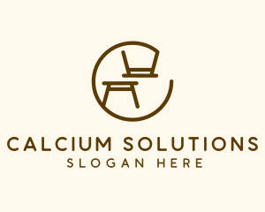 Minimalist Table Furniture logo design