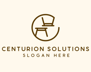 Minimalist Table Furniture logo design