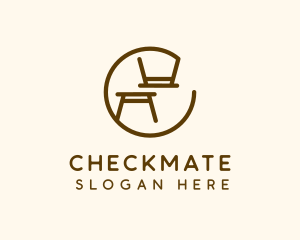 Minimalist Table Furniture logo design