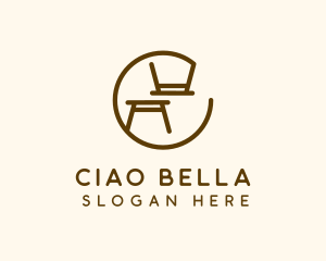 Minimalist Table Furniture logo design