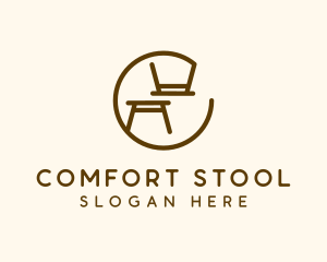 Minimalist Table Furniture logo design