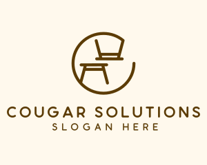 Minimalist Table Furniture logo design