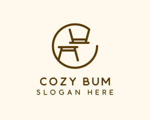 Minimalist Table Furniture logo design