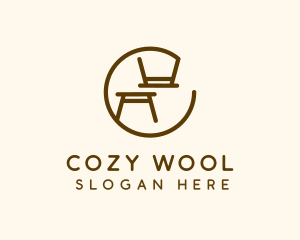 Minimalist Table Furniture logo design