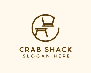 Minimalist Table Furniture logo design