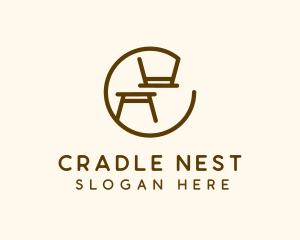 Minimalist Table Furniture logo design