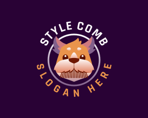 Dog Comb Puppy logo design