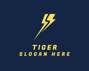 Thunder - Lightning Power Tech logo design