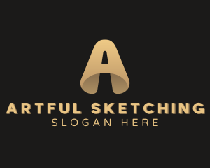 Art Studio Creative Letter A logo design