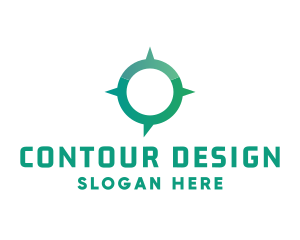 Navigation Compass Chat logo design