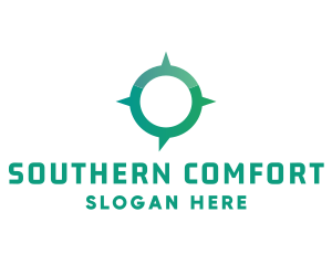 South - Navigation Compass Chat logo design