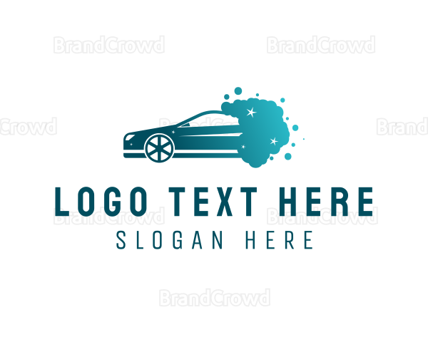 Cleaning Car Wash Vehicle Logo